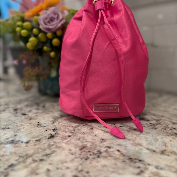Prada Candy Pink Drawstring Bag - Picture 3 of 9
